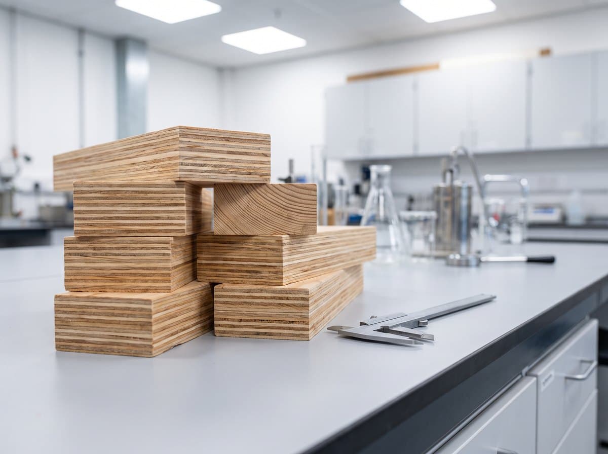 I didn't just study engineered wood — I made it. My master thesis, in plain language